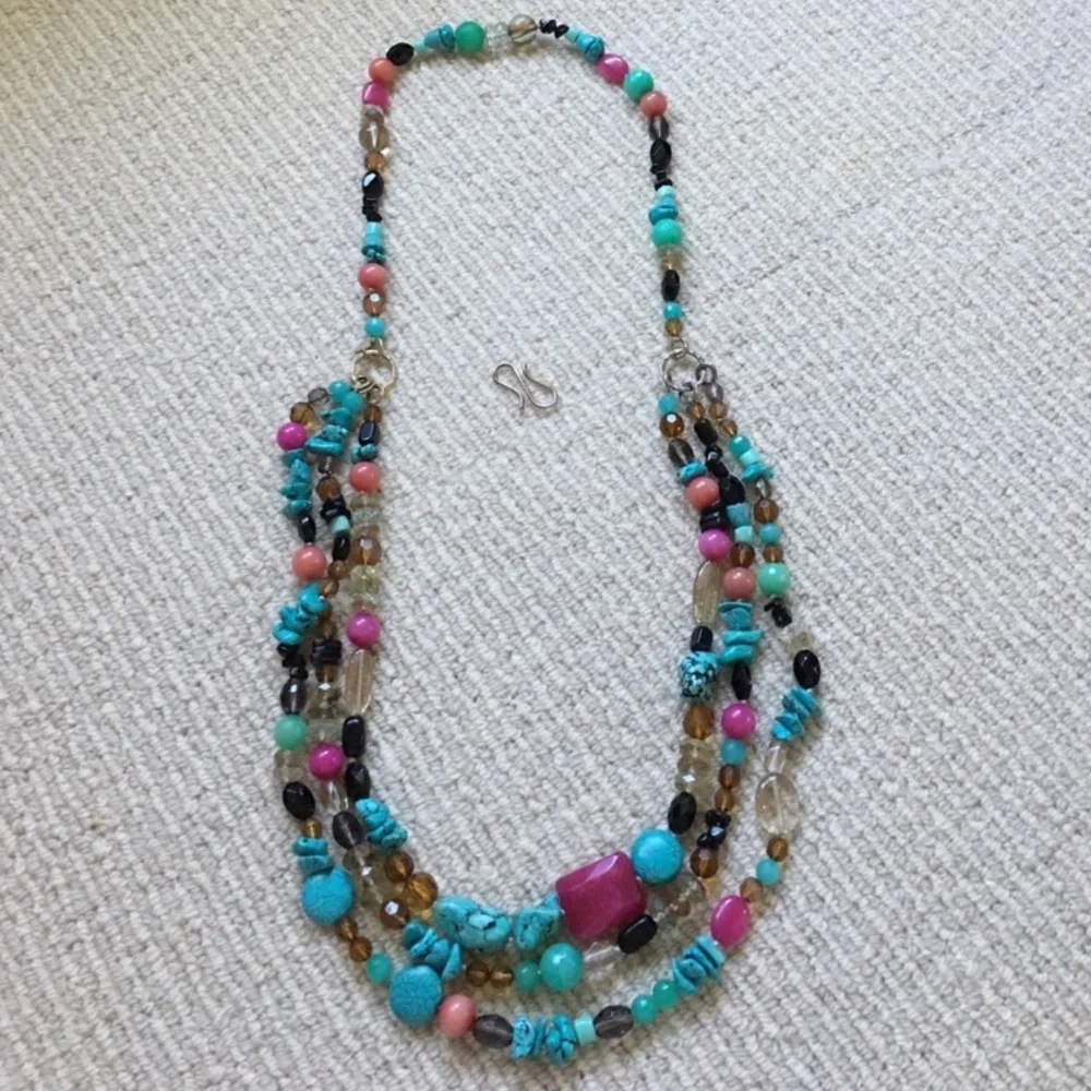 Stella & Dot | Stunning Retired Hand-beaded Versatile 'Carnival' Necklace - Picture 11 of 16